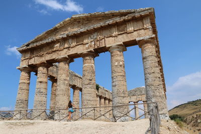 Low angle view of old ruins
