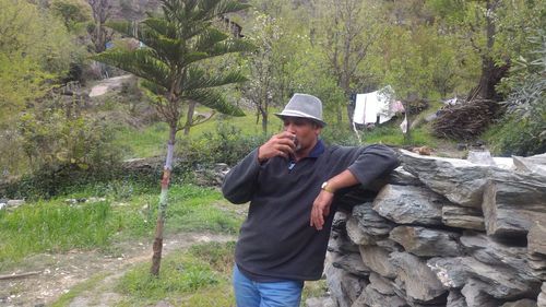 Man working in farm