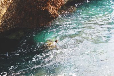 High angle view of water