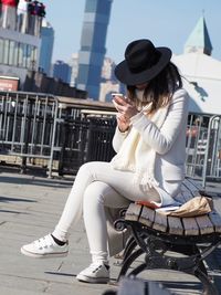 Young woman using mobile phone