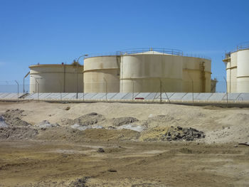 Built structure against clear blue sky