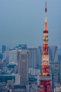 Modern buildings in city against sky