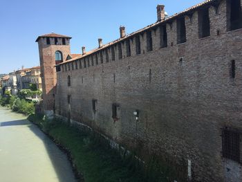 View of fort against clear sky