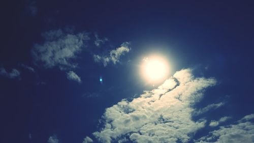 Low angle view of clouds in sky