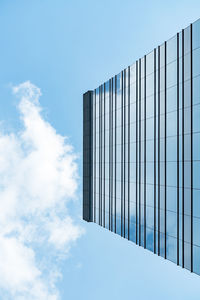 Low angle view of modern building against sky