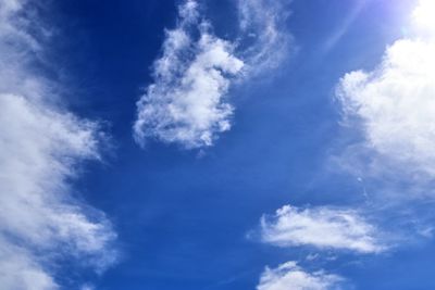 Low angle view of vapor trail in sky