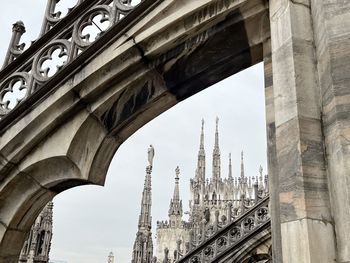 Low angle view of historic building duomo milan