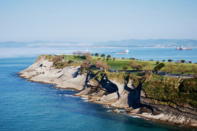 Santander coast in summer