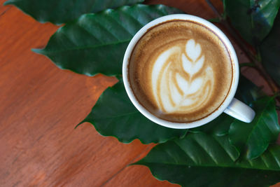 Close-up of coffee on table