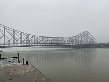 Bridge over river against sky