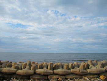Scenic view of sea against sky
