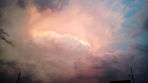 Low angle view of dramatic sky