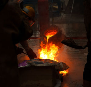 Man working in factory