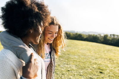 Young woman smiling