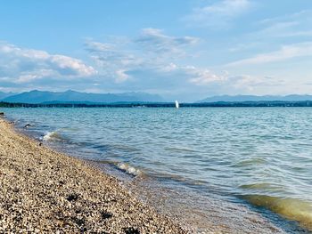 Scenic view of sea against sky