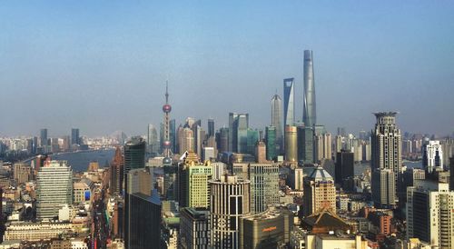 City skyline against sky