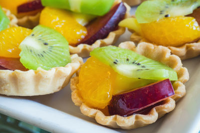 Close-up of dessert in plate