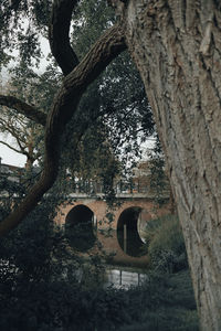 Low angle view of arch bridge