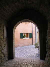 Entrance of old building