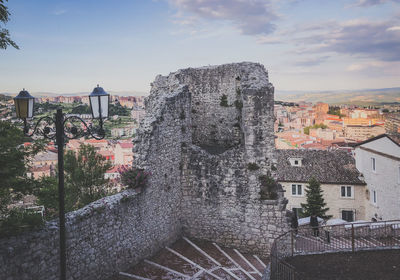 View of old town against sky