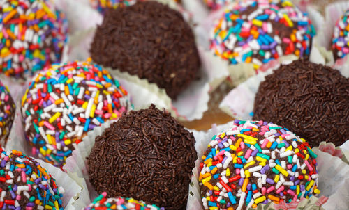 Close-up of multi colored candies