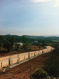 Scenic view of landscape against clear sky