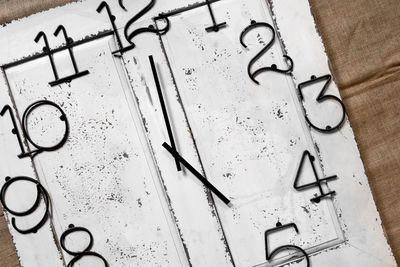 Close-up of clock