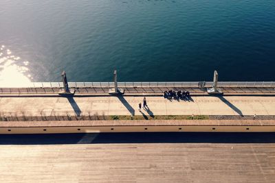 Pier in sea