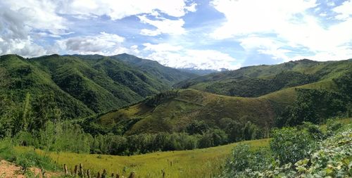 Scenic view of landscape against sky