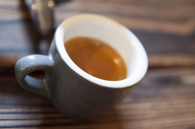 Close-up of coffee cup