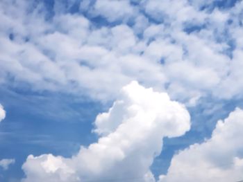 Low angle view of clouds in sky