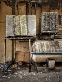 Interior of abandoned house