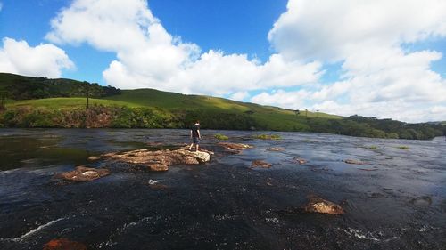 Scenic view of landscape against sky