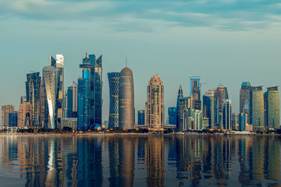 Doha skyline after rain