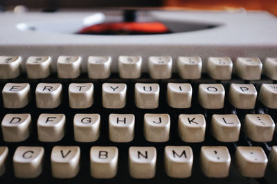 Close-up of computer keyboard