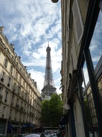 Low angle view of building against sky