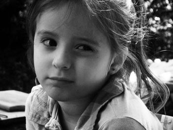 Close-up portrait of girl