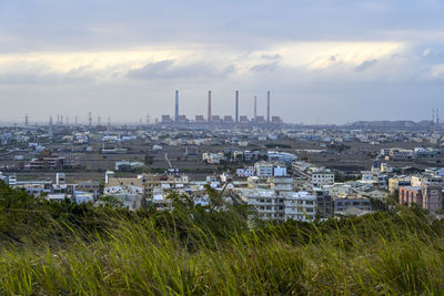 Cityscape against sky