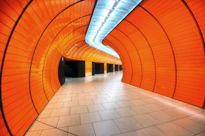 Interior of subway station