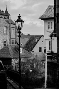 Buildings in city against sky