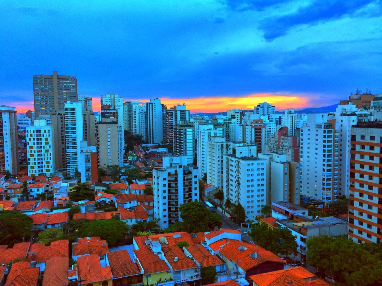 AERIAL VIEW OF CITYSCAPE