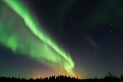 Low angle view of sky at night