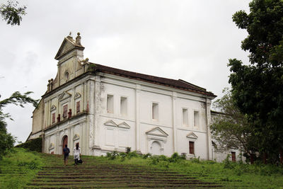 Low angle view of building against sky