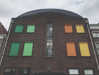 Low angle view of building against sky