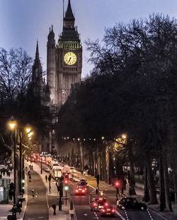 City street at night