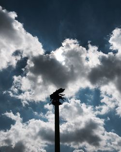 Low angle view of cloudy sky