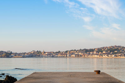 View of the small coastal town of panxon, spain