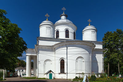 Low angle view of church against sky