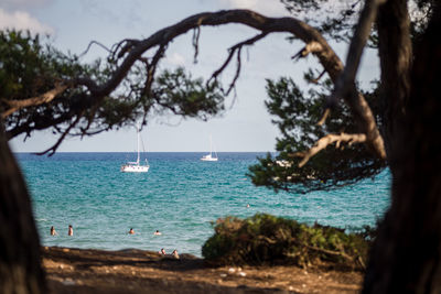 Scenic view of sea against sky