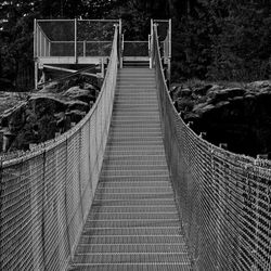 Footbridge in sunlight